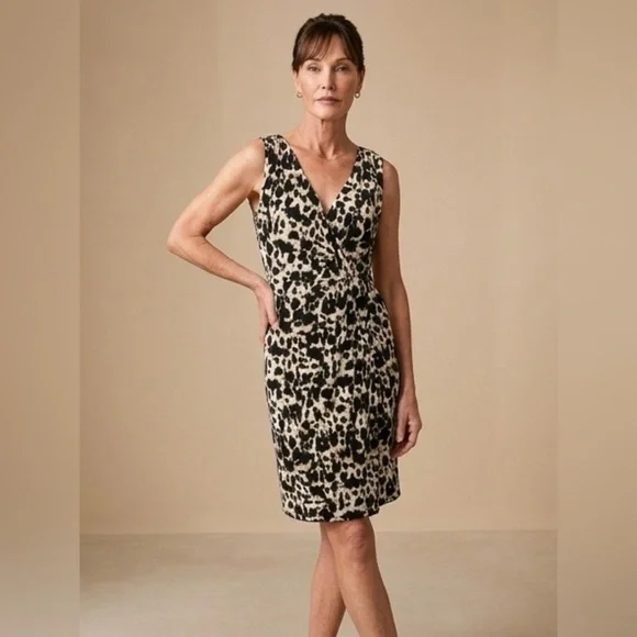 Lauren Ralph Lauren - Animal Print Dress - Size 8 - Picture 1 of 9